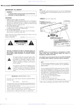 Предварительный просмотр 2 страницы Denon DN-2000F Service Manual