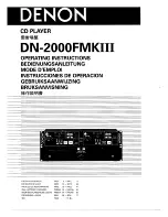 Denon DN-2000FMKIII Operating Instructions Manual предпросмотр