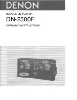 Denon DN-2500F Operating Instructions Manual предпросмотр