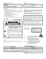 Предварительный просмотр 2 страницы Denon DN-2500F Operating Instructions Manual