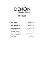 Предварительный просмотр 1 страницы Denon DN-308S User Manual