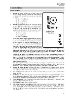 Предварительный просмотр 7 страницы Denon DN-308S User Manual