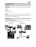 Preview for 3 page of Denon DN-412X User Manual