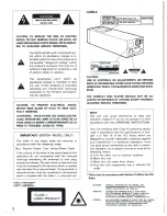 Предварительный просмотр 2 страницы Denon DN-961FA Operating Instructions Manual