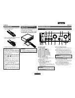 Предварительный просмотр 21 страницы Denon DN-A300M Operating Instructions Manual