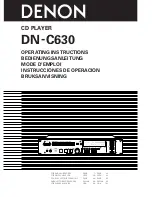 Предварительный просмотр 1 страницы Denon DN-C630 Operating Instructions Manual