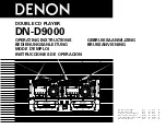 Denon DN-D9000 Operating Instructions Manual предпросмотр