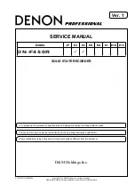 Denon DN-F450R Service Manual предпросмотр