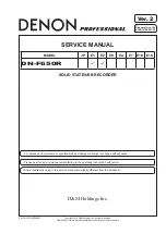 Предварительный просмотр 1 страницы Denon DN-F650R Service Manual