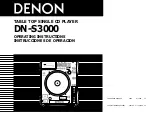 Denon DN-S3000 Operating Instructions Manual предпросмотр