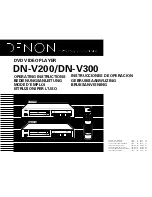 Предварительный просмотр 1 страницы Denon DN-V200 Operating Instructions Manual