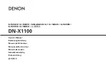Denon DN-X1100 - DJ Mixer Owner'S Manual preview