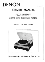 Preview for 2 page of Denon DP-47F Service Manual