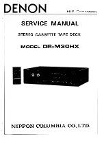 Preview for 1 page of Denon DR-M3QHX Service Manual