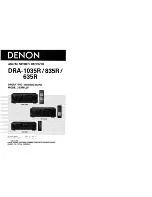 Denon DRA-1035R Operating Instructions Manual preview