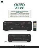 Preview for 1 page of Denon DRA-275R Specifications