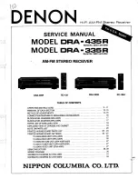 Denon DRA-335R Service Manual preview