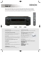 Denon DRA-37 - AM/FM Stereo Receiver Brochure & Specs предпросмотр