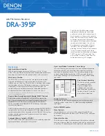 Preview for 1 page of Denon DRA-395P Specifications