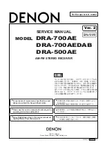 Предварительный просмотр 1 страницы Denon DRA-500AE Service Manual