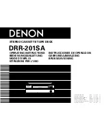 Denon DRR-201SA Operating Instructions Manual preview