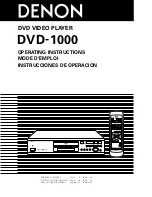 Предварительный просмотр 1 страницы Denon DVD-1000 Operating Instructions Manual