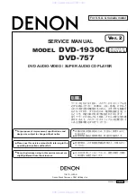 Предварительный просмотр 1 страницы Denon DVD-1930CI Service Manual