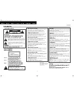 Предварительный просмотр 2 страницы Denon DVD-2500BT Operating Instructions Manual