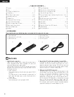 Предварительный просмотр 6 страницы Denon DVD-2910/955 Operating Instructions Manual