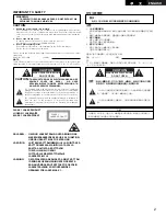 Предварительный просмотр 2 страницы Denon DVD-3910 Operating Instructions Manual