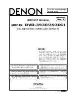 Denon DVD-3930 Service Manual предпросмотр