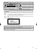 Предварительный просмотр 2 страницы Denon DVD-550SD Operating Instructions Manual