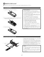 Предварительный просмотр 27 страницы Denon DVD-A1XV Operating Instructions Manual