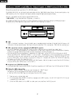 Предварительный просмотр 2 страницы Denon DVD-A1XVA Operating Instructions Manual