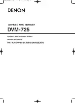 Предварительный просмотр 1 страницы Denon DVM-725 - DVD Changer (Spanish) Instrucciones De Funcionamiento