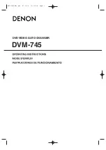 Denon DVM-745 (Spanish) Instrucciones De Funcionamiento предпросмотр