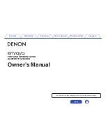 Denon envaya Owner'S Manual предпросмотр