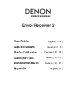 Предварительный просмотр 1 страницы Denon Envoi Receiver 2 User Manual