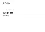 Denon FN-X1700 Owner'S Manual preview