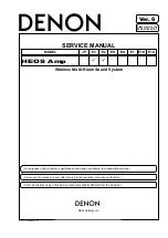 Предварительный просмотр 1 страницы Denon HEOS Amp Service Manual