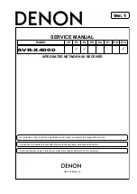 Denon IN-Command AVR-X4000 Service Manual preview