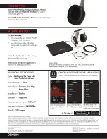 Preview for 2 page of Denon Music Maniac AH-D7100 Specification