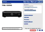 Preview for 1 page of Denon PMA-1600NE Service Manual