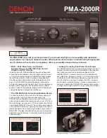 Denon PMA-2000R Specification Sheet предпросмотр