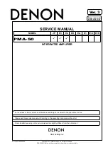 Denon PMA-50 Service Manual предпросмотр