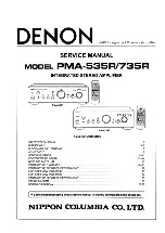 Denon PMA-535R Service Manual предпросмотр