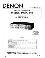 Denon PMA-717 Service Manual предпросмотр