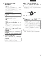 Предварительный просмотр 27 страницы Denon PMA-SA1 Operating Instructions Manual