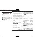 Предварительный просмотр 2 страницы Denon POA-A1HD Owner'S Manual