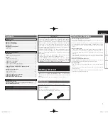 Предварительный просмотр 5 страницы Denon POA-A1HD Owner'S Manual